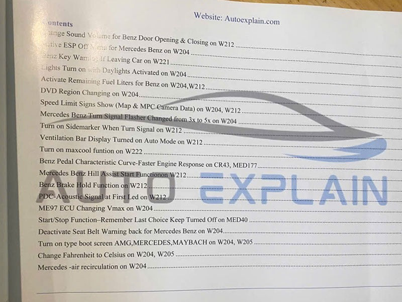 100 Mercedes Hidden Features: A Coding and Programming Guide - Repair Manual Mercedes