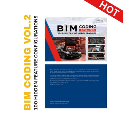 AutoExplain Advanced Coding Guide Vol. 2 for BMW Vehicles: 100 Hidden Feature Configurations