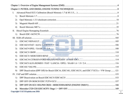 [EBOOK] Master WinOLS Expert Manual Vol 3: ECU Calibration & Map Development