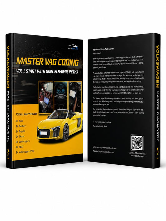 [EBOOK] Master VAG Coding Manual Vol.1: Start With ODIS, ElsaWin & PETKA [AI Assistant]
