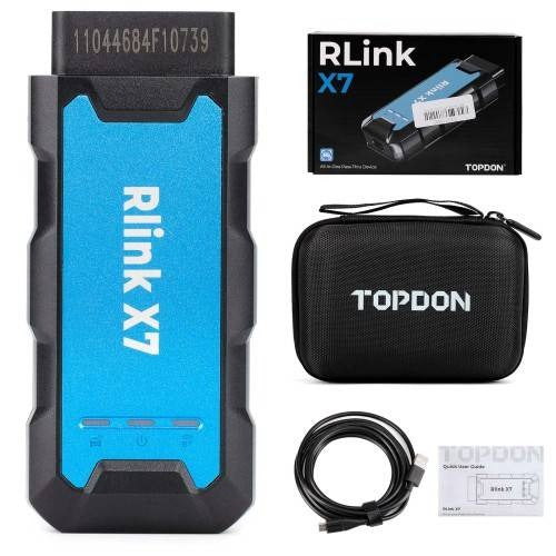 2026 TOPDON RLink X7 J2534 Pass-Thru Diagnostic Interface Support CAN FD DoIP ECU Programming Coding for Multi-Brand Vehicles