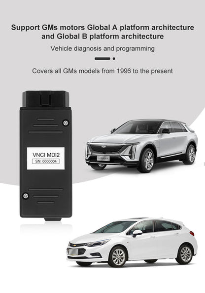 VNCI MDI2 GM Diagnostic Interface – CAN FD & DoIP, TLC GDS2 Tech2Win Compatible