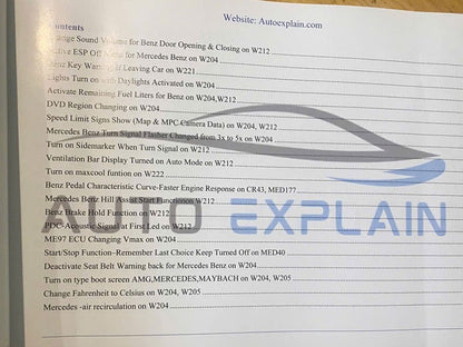 100 Mercedes Hidden Features: A Coding and Programming Guide - Repair Manual Mercedes